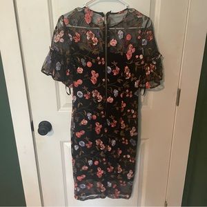 Calvin Klein embroidered midi dress. Perfect for wedding or work event